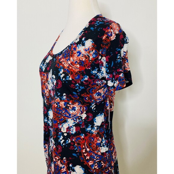 NWT LuLaRoe Classic T Paesly Short Sleeve Multicolor Soft T Shirt Sz S - Picture 3 of 7